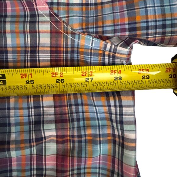 Croft & Barrow Blue Multi-color Plaid Short Sleeve Shirt Size 2XB - Picture 12 of 12